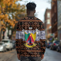 Cameroon Toghu Long Sleeve Shirt Flag Coat Of Arms - Traditional Bamenda Art