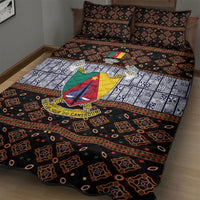 Cameroon Toghu Quilt Bed Set Flag Coat Of Arms - Traditional Bamenda Art