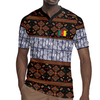 Cameroon Toghu Rugby Jersey Flag Coat Of Arms - Traditional Bamenda Art