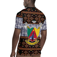 Cameroon Toghu Rugby Jersey Flag Coat Of Arms - Traditional Bamenda Art