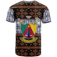 Cameroon Toghu T shirt Flag Coat Of Arms - Traditional Bamenda Art