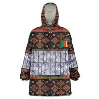 Cameroon Toghu Wearable Blanket Hoodie Flag Coat Of Arms - Traditional Bamenda Art