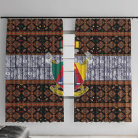 Cameroon Toghu Window Curtain Flag Coat Of Arms - Traditional Bamenda Art