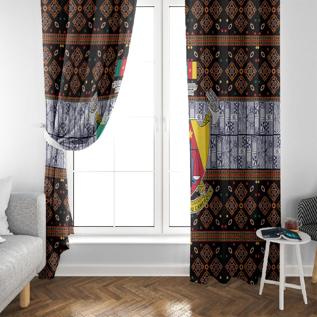 Cameroon Toghu Window Curtain Flag Coat Of Arms - Traditional Bamenda Art
