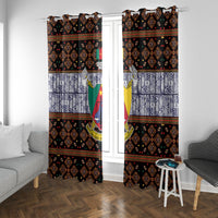 Cameroon Toghu Window Curtain Flag Coat Of Arms - Traditional Bamenda Art