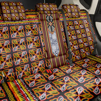 Cameroon Toghu Back Car Seat Cover Vibrant Bamenda Tribal - Authentic African Folk Art