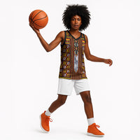 Cameroon Toghu Basketball Jersey Vibrant Bamenda Tribal - Authentic African Folk Art