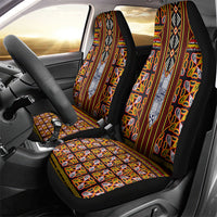 Cameroon Toghu Car Seat Cover Vibrant Bamenda Tribal - Authentic African Folk Art