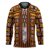 Cameroon Toghu Hockey Jersey Vibrant Bamenda Tribal - Authentic African Folk Art