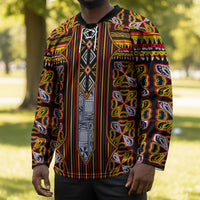Cameroon Toghu Hockey Jersey Vibrant Bamenda Tribal - Authentic African Folk Art