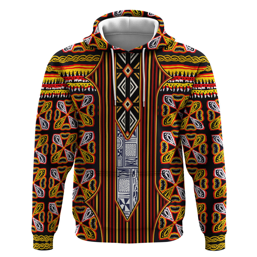 Cameroon Toghu Hoodie Vibrant Bamenda Tribal - Authentic African Folk Art