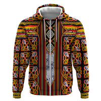 Cameroon Toghu Hoodie Vibrant Bamenda Tribal - Authentic African Folk Art