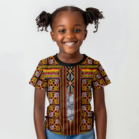 Cameroon Toghu Kid T shirt Vibrant Bamenda Tribal - Authentic African Folk Art