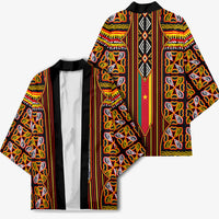 Cameroon Toghu Kimono Vibrant Bamenda Tribal - Authentic African Folk Art
