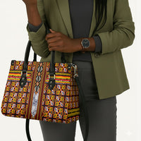 Cameroon Toghu Leather Bag Vibrant Bamenda Tribal - Authentic African Folk Art