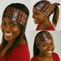Cameroon Toghu Neck Gaiter Vibrant Bamenda Tribal - Authentic African Folk Art