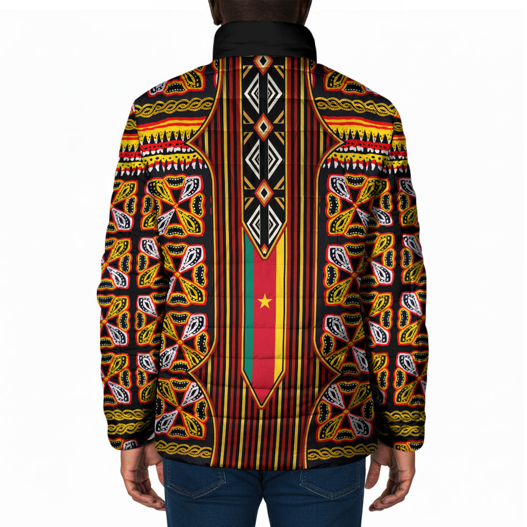 Cameroon Toghu Padded Jacket Vibrant Bamenda Tribal - Authentic African Folk Art