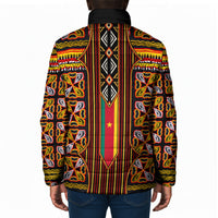 Cameroon Toghu Padded Jacket Vibrant Bamenda Tribal - Authentic African Folk Art