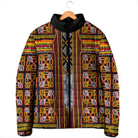 Cameroon Toghu Padded Jacket Vibrant Bamenda Tribal - Authentic African Folk Art