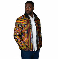 Cameroon Toghu Padded Jacket Vibrant Bamenda Tribal - Authentic African Folk Art