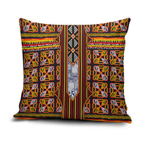 Cameroon Toghu Pillow Cover Vibrant Bamenda Tribal - Authentic African Folk Art