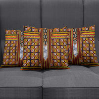 Cameroon Toghu Pillow Cover Vibrant Bamenda Tribal - Authentic African Folk Art