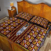 Cameroon Toghu Quilt Bed Set Vibrant Bamenda Tribal - Authentic African Folk Art