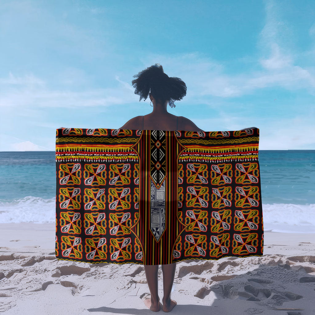 Cameroon Toghu Sarong Vibrant Bamenda Tribal - Authentic African Folk Art