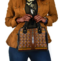 Cameroon Toghu Shoulder Handbag Vibrant Bamenda Tribal - Authentic African Folk Art