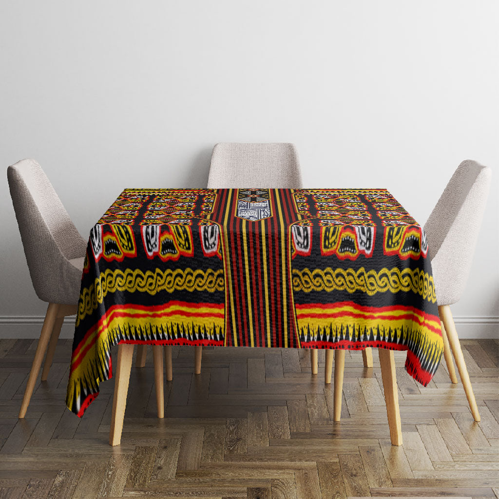 Cameroon Toghu Tablecloth Vibrant Bamenda Tribal - Authentic African Folk Art
