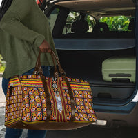Cameroon Toghu Travel Bag Vibrant Bamenda Tribal - Authentic African Folk Art