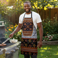 Cameroon Toghu Ethnic Heritage Apron Traditional Bamenda Embroidery Style - African Tribal Motifs