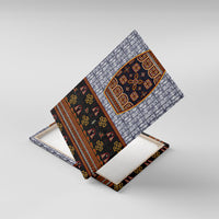 Cameroon Toghu Ethnic Heritage Canvas Wall Art Traditional Bamenda Embroidery Style - African Tribal Motifs