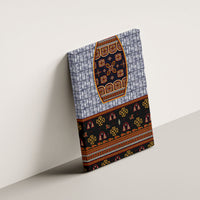 Cameroon Toghu Ethnic Heritage Canvas Wall Art Traditional Bamenda Embroidery Style - African Tribal Motifs