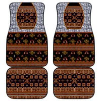 Cameroon Toghu Ethnic Heritage Car Mats Traditional Bamenda Embroidery Style - African Tribal Motifs