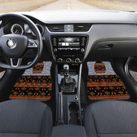 Cameroon Toghu Ethnic Heritage Car Mats Traditional Bamenda Embroidery Style - African Tribal Motifs