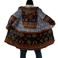 Cameroon Toghu Ethnic Heritage Cloak Traditional Bamenda Embroidery Style - African Tribal Motifs