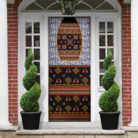 Cameroon Toghu Ethnic Heritage Door Cover Traditional Bamenda Embroidery Style - African Tribal Motifs