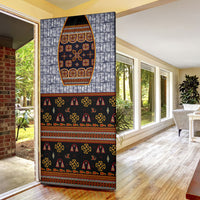 Cameroon Toghu Ethnic Heritage Door Cover Traditional Bamenda Embroidery Style - African Tribal Motifs