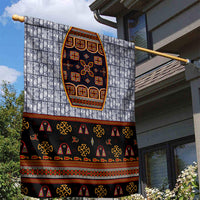 Cameroon Toghu Ethnic Heritage Garden Flag Traditional Bamenda Embroidery Style - African Tribal Motifs