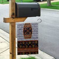 Cameroon Toghu Ethnic Heritage Garden Flag Traditional Bamenda Embroidery Style - African Tribal Motifs