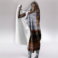 Cameroon Toghu Ethnic Heritage Hooded Blanket Traditional Bamenda Embroidery Style - African Tribal Motifs