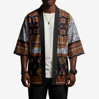 Cameroon Toghu Ethnic Heritage Kimono Traditional Bamenda Embroidery Style - African Tribal Motifs