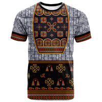 Cameroon Toghu Ethnic Heritage T shirt Traditional Bamenda Embroidery Style - African Tribal Motifs