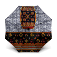 Cameroon Toghu Ethnic Heritage Umbrella Traditional Bamenda Embroidery Style - African Tribal Motifs