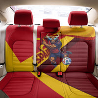 Spain Football Back Car Seat Cover Spanish Soccer Team Flag Bull Mascot