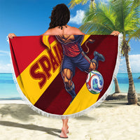 Spain Football Beach Blanket Spanish Soccer Team Flag Bull Mascot