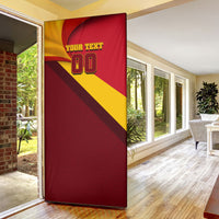 Personalized Spain Football Door Cover Spanish Soccer Team Flag Bull Mascot