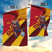 Spain Football Garden Flag Spanish Soccer Team Flag Bull Mascot