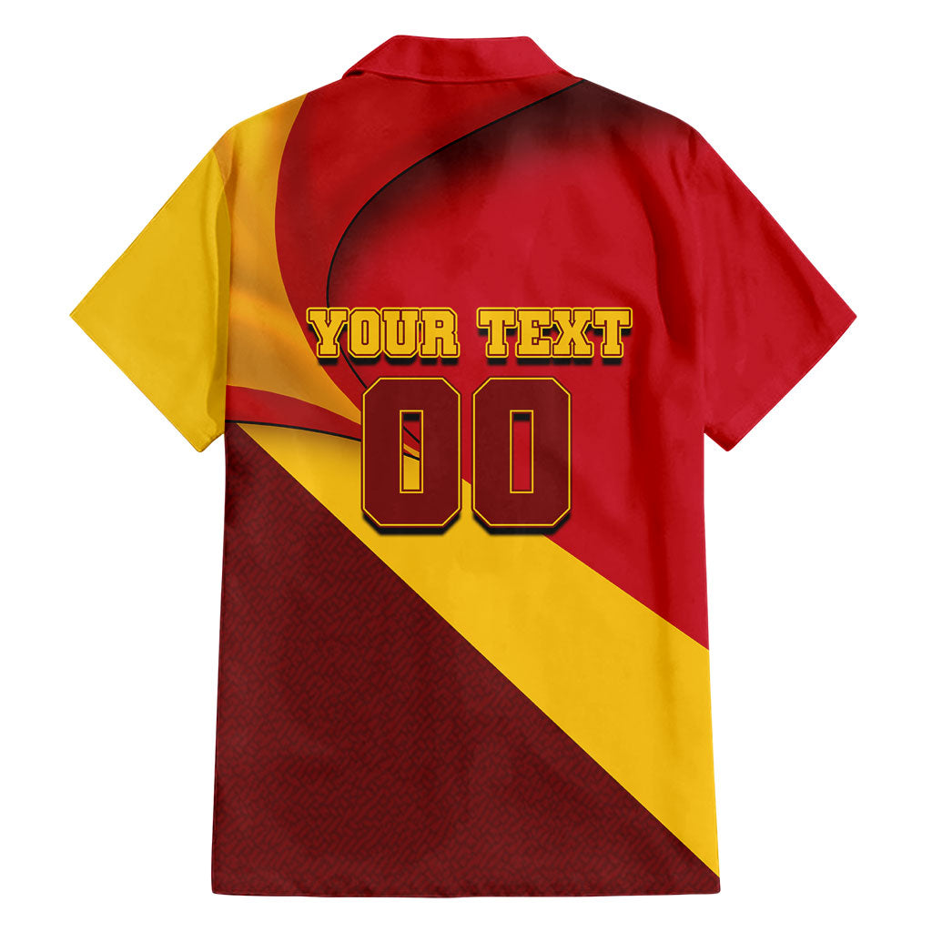 Personalized Spain Football Hawaiian Shirt Spanish Soccer Team Flag Bull Mascot